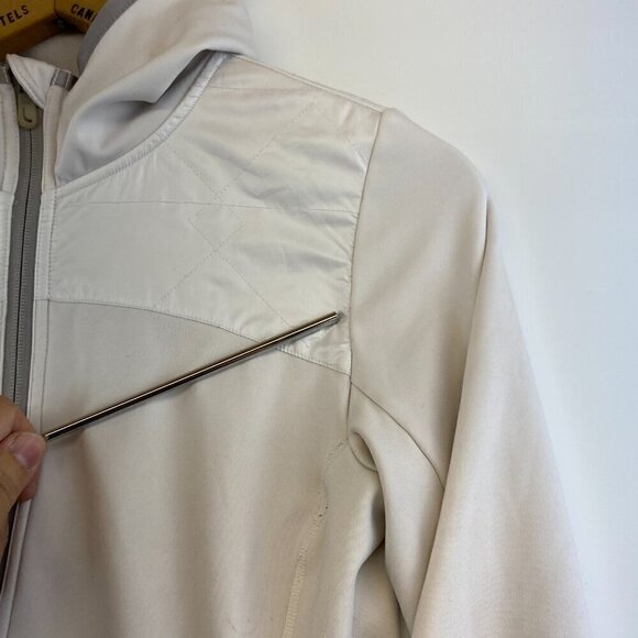 Lole Women's White Zip Front Hooded Long Sleeve Athletic Jacket Size M - Picture 11 of 16